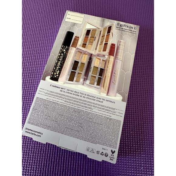 Tarte Kindness Cafe Collector's Set NEW tartelette palette makeup, lip, mascara - Picture 4 of 7